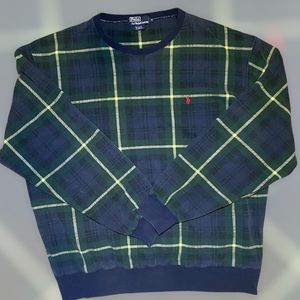 Vintage Ralph Lauren Plaid Sweatshirt XL